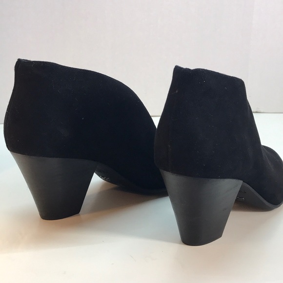 NWOT Nurture Black Suede Booties Size 10 - Picture 5 of 8
